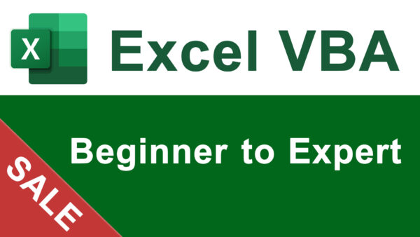 Excel VBA Course On Sale